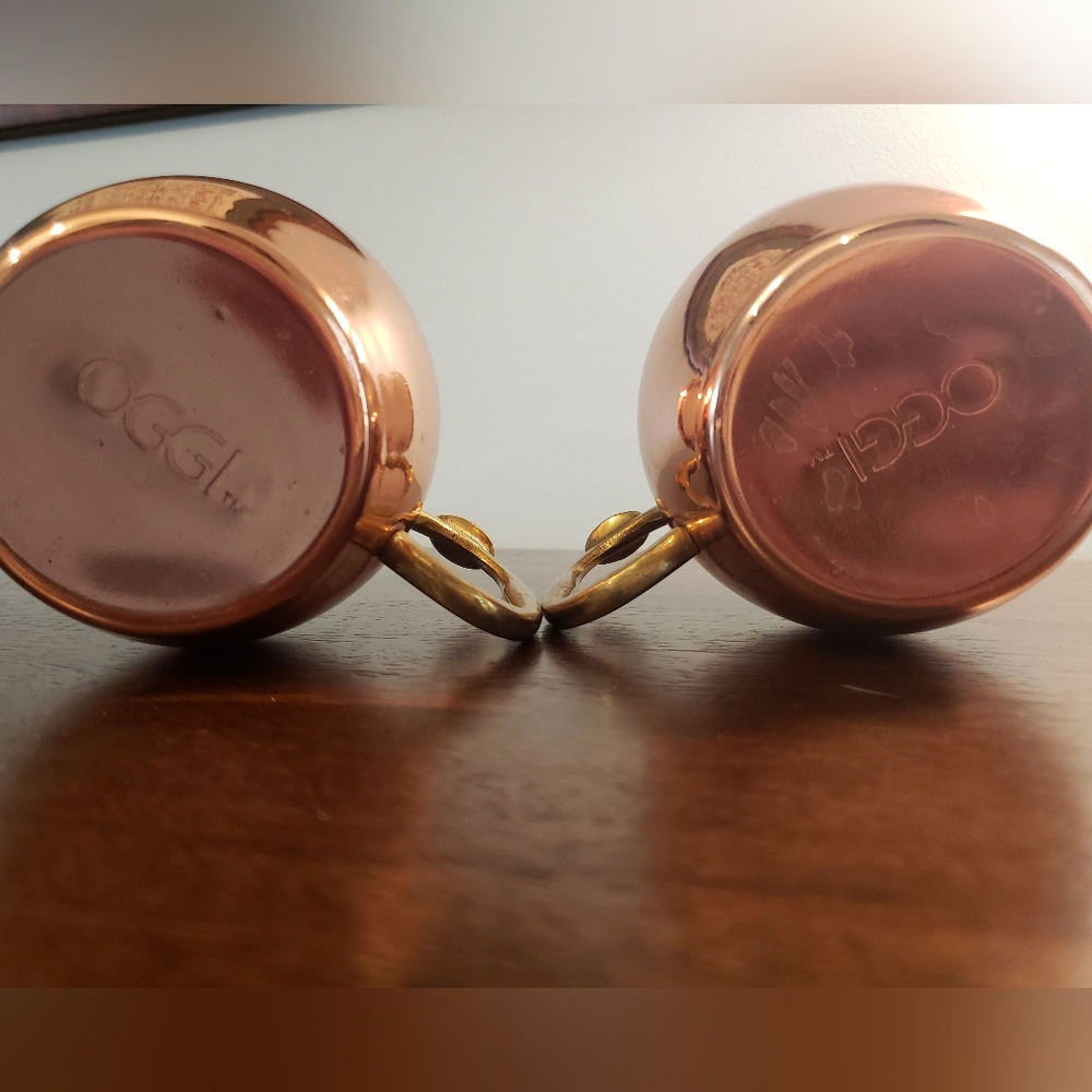 Copper Moscow Mule Mugs Set of 2 - Picture 8 of 11